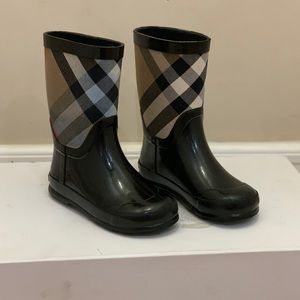 Burberry Rain Boots little girls size 27